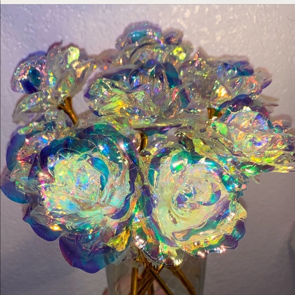 🌈🌹 iridescent multicolor rose flower rainbow - Picture 6 of 8